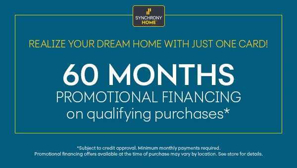 Synchrony HOME — 60 months promotional financing